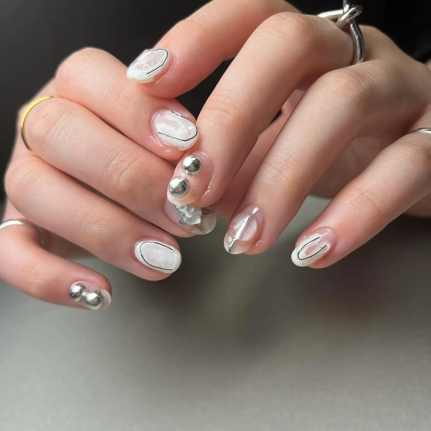 Silver♡シルバーネイル￤横浜ニュアンスネイルサロン