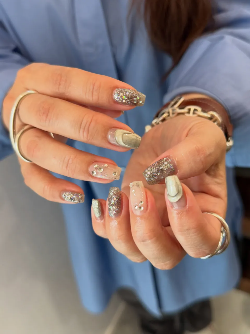 シルバーアクセとピッタリ✨️