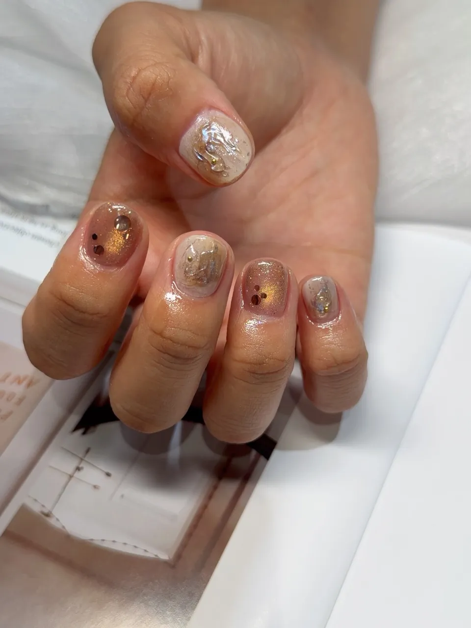 短いお爪の方も可愛く仕上げます✨️