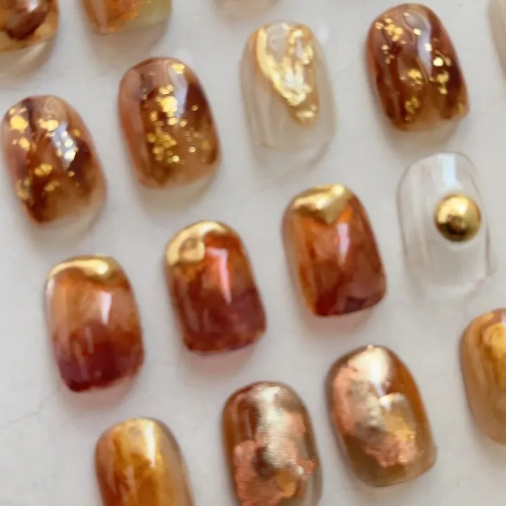 orange🍊オレンジ￤横浜ニュアンスネイルサロン