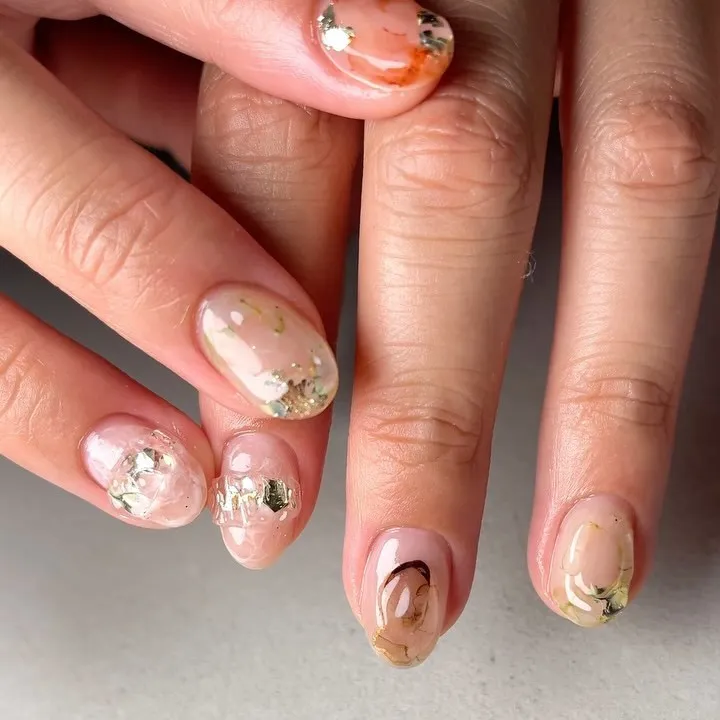 成人式前撮りネイル♡横浜ニュアンスネイルサロン